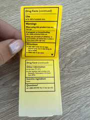 RESCUE Remedy label details ingredients and usage guidance.