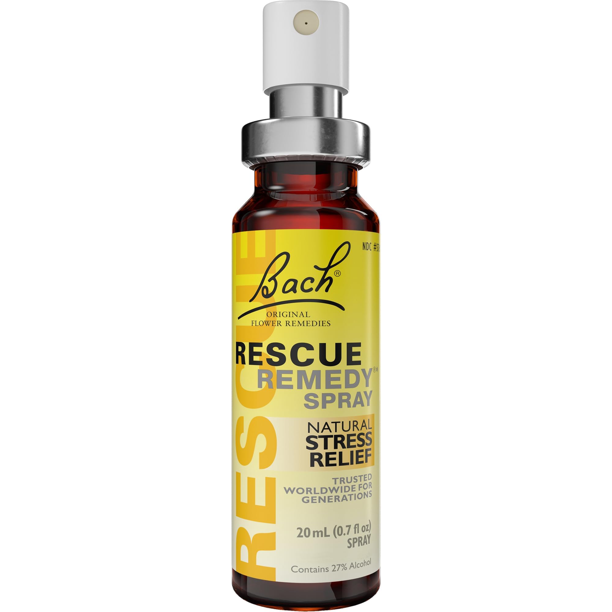 RESCUE Rescue Remedy Spray mist being applied for fast relief.
