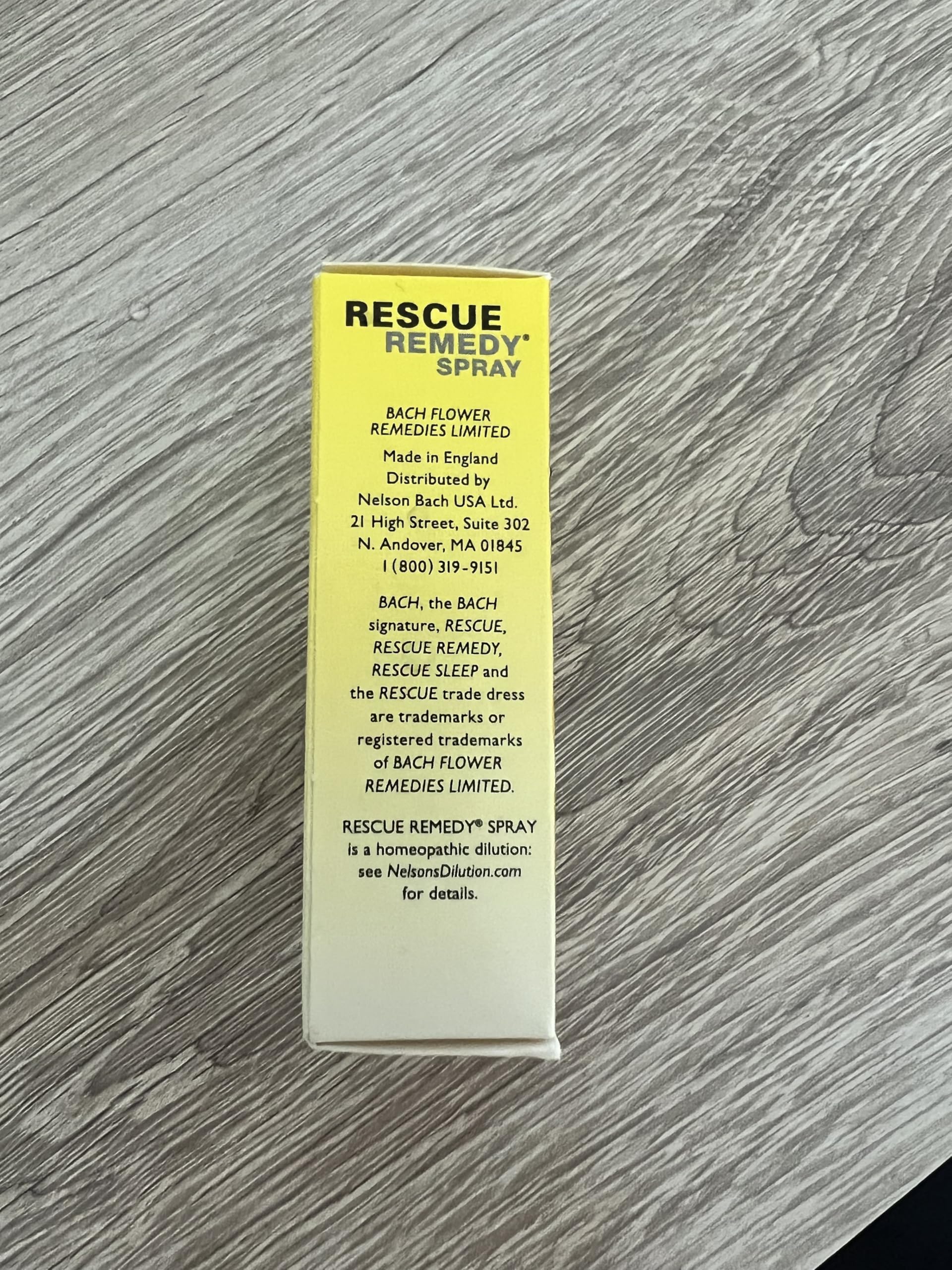 RESCUE Remedy storage temperature notes to keep product quality.