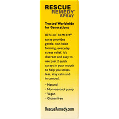RESCUE Remedy vegan, gluten-free formula emphasized on the label.