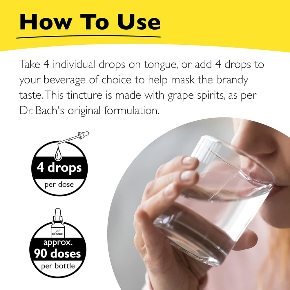 RESCUE Rescue Remedy case display with three bottles per case.