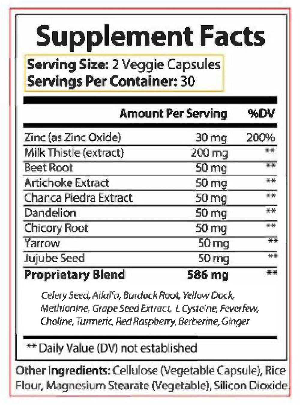 Research Labs Liver Detox dosing guidance sheet included supports simple routines