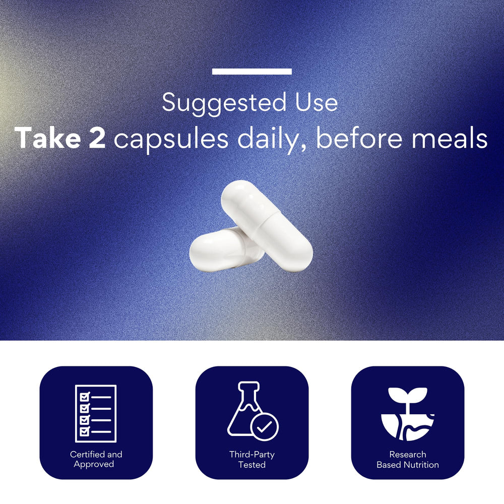 Bioperine boosts absorption in Research Verified Ashwagandha capsules.