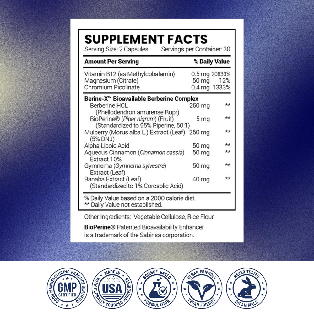 Glucotrax USA GMP facility label on packaging