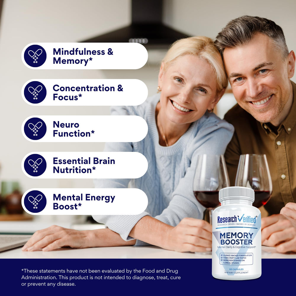 Research Verified Memory Booster with Lion’s Mane for natural brain support
