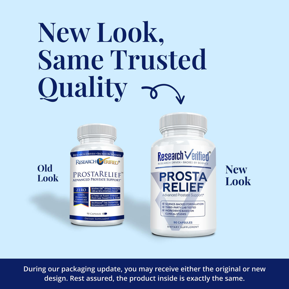 Research Verified Prosta Relief capsules close-up for daily use