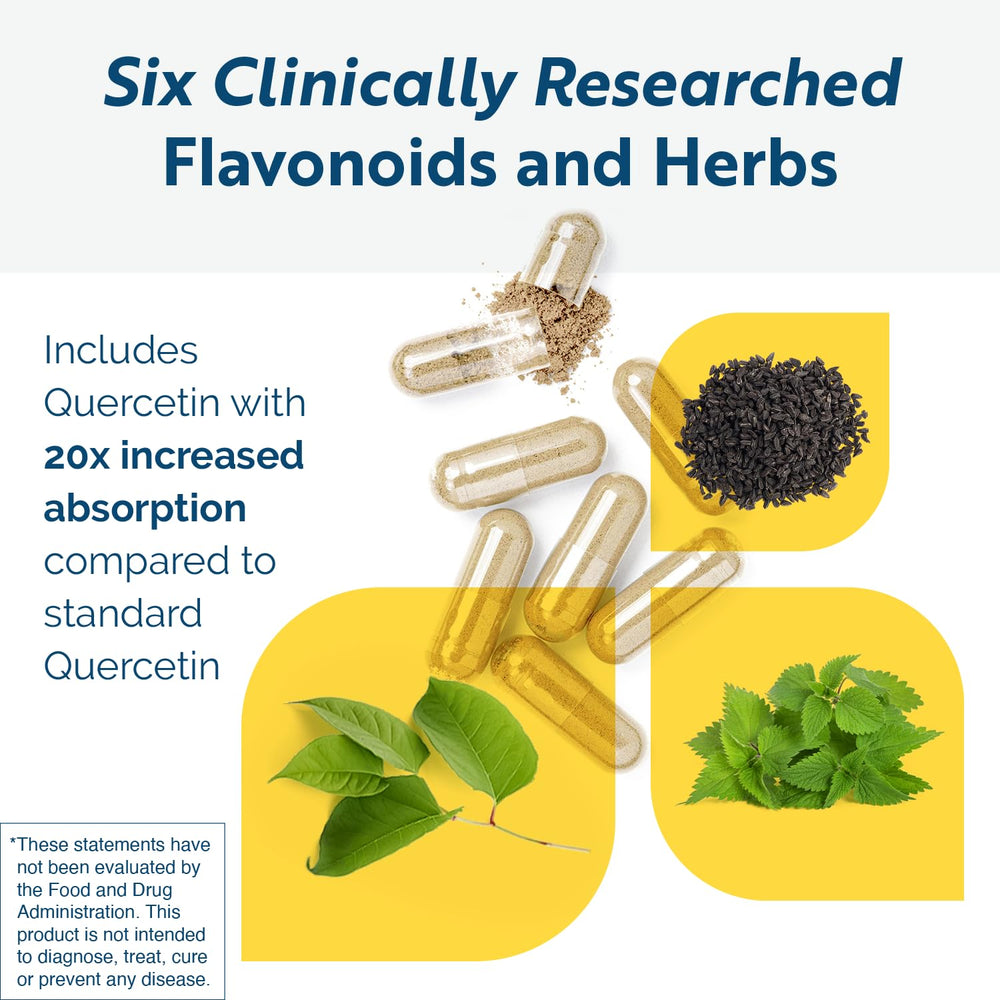 Researched Nutritionals HistaQuel capsules closeup emphasizes vegetarian, non-GMO formula.