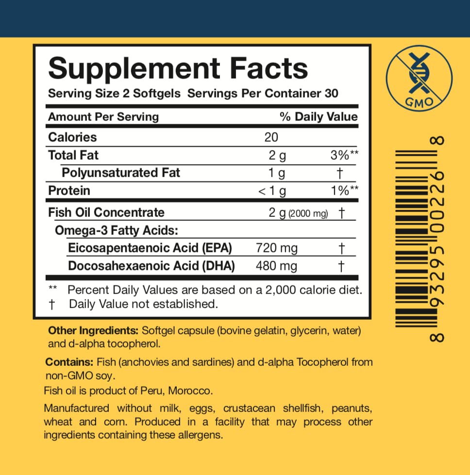 Close-up of Omega3 Plus capsules highlighting the softgel form
