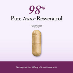 Reserveage Beauty bottle label close-up showing premium packaging
