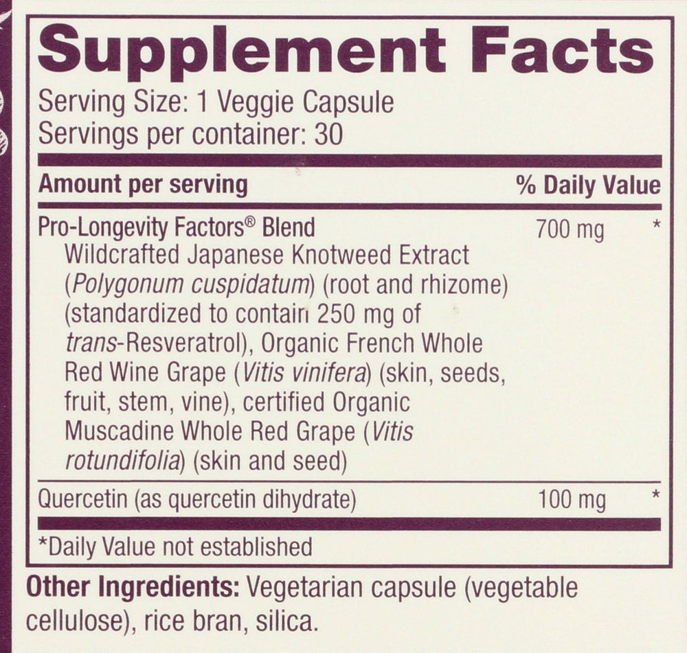 Reserveage Beauty Resveratrol capsules in a vegan bottle for daily immune support