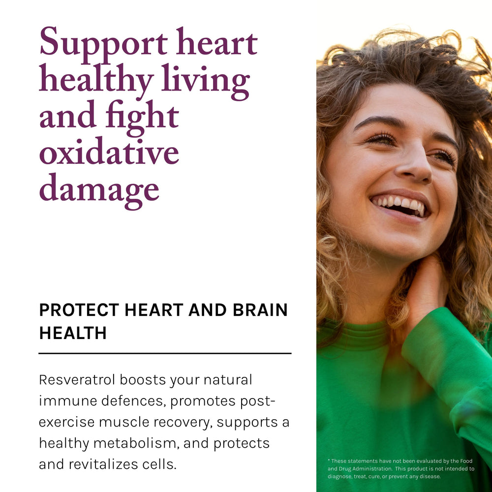 Reserveage Beauty Resveratrol aging supplement features a natural blend