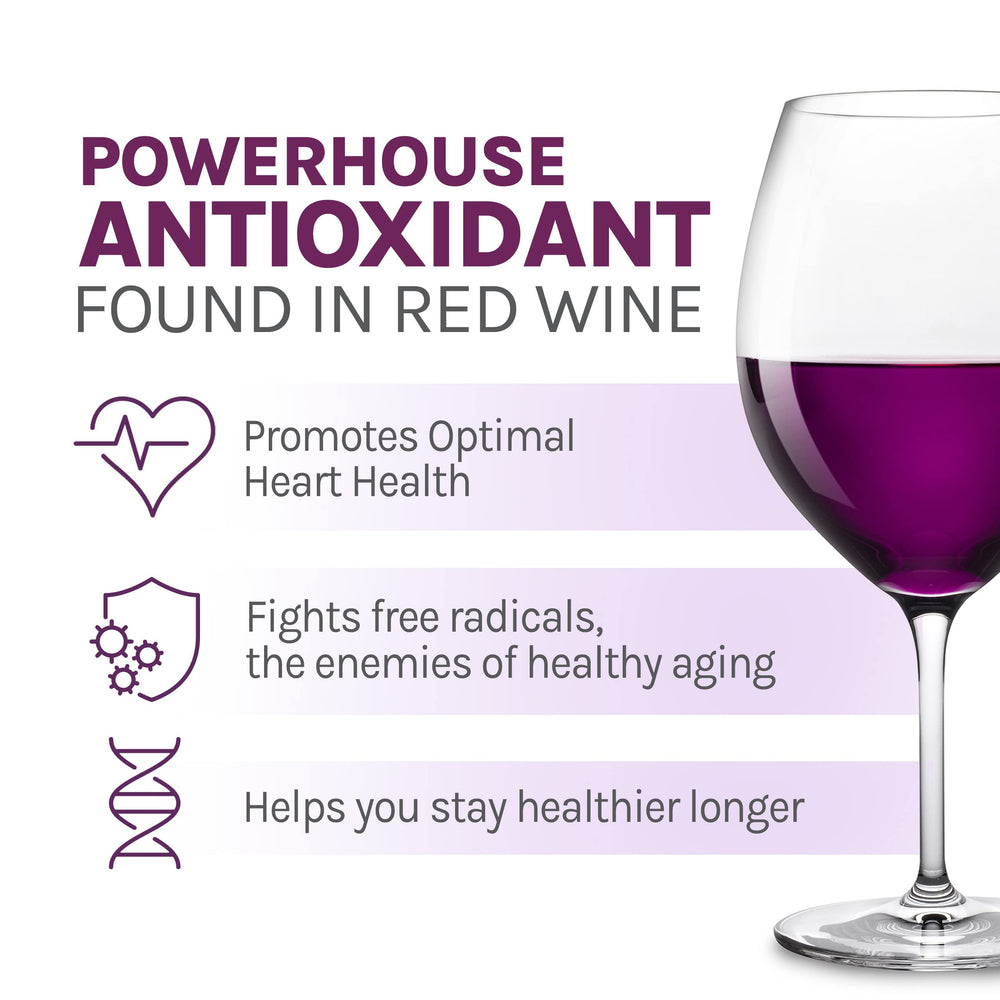Reserveage Beauty Resveratrol Gummies label highlights per serving content and use case