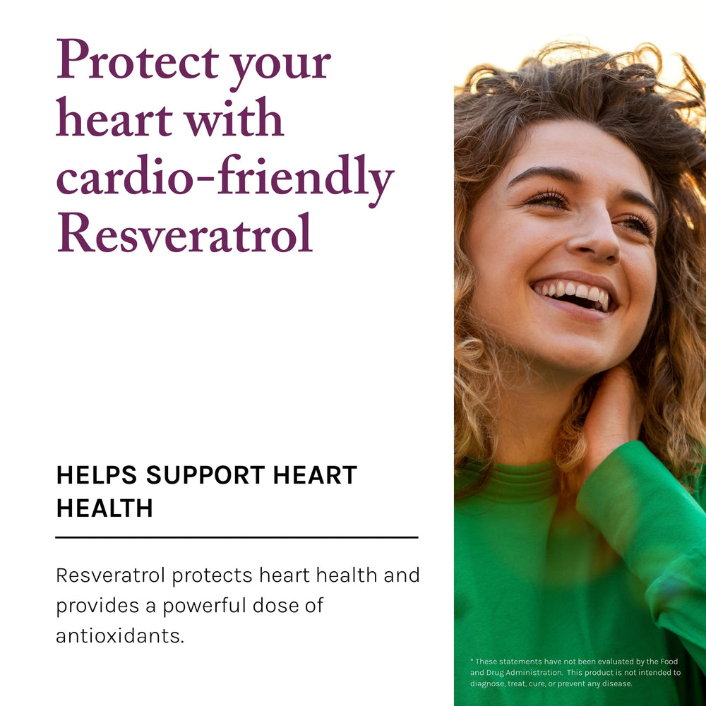 Reserveage Beauty resveratrol and quercetin capsules on wood