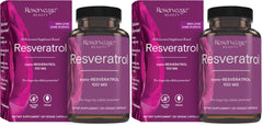 Reserveage Nutrition Beauty Resveratrol bottle front offering antioxidant support.
