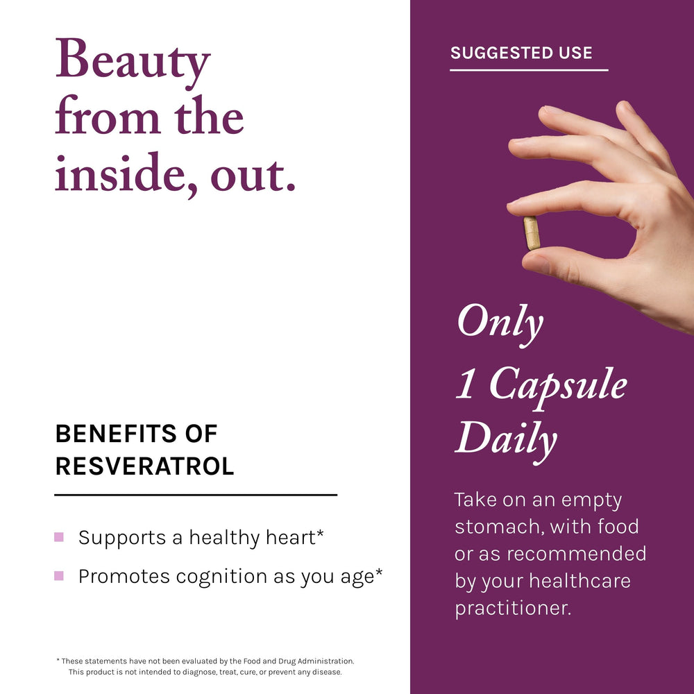 Reserveage Nutrition Beauty Wildcrafted Japanese knotweed extract highlighting plant-based support.