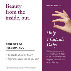 Reserveage Nutrition Beauty Wildcrafted Japanese knotweed extract highlighting plant-based support.