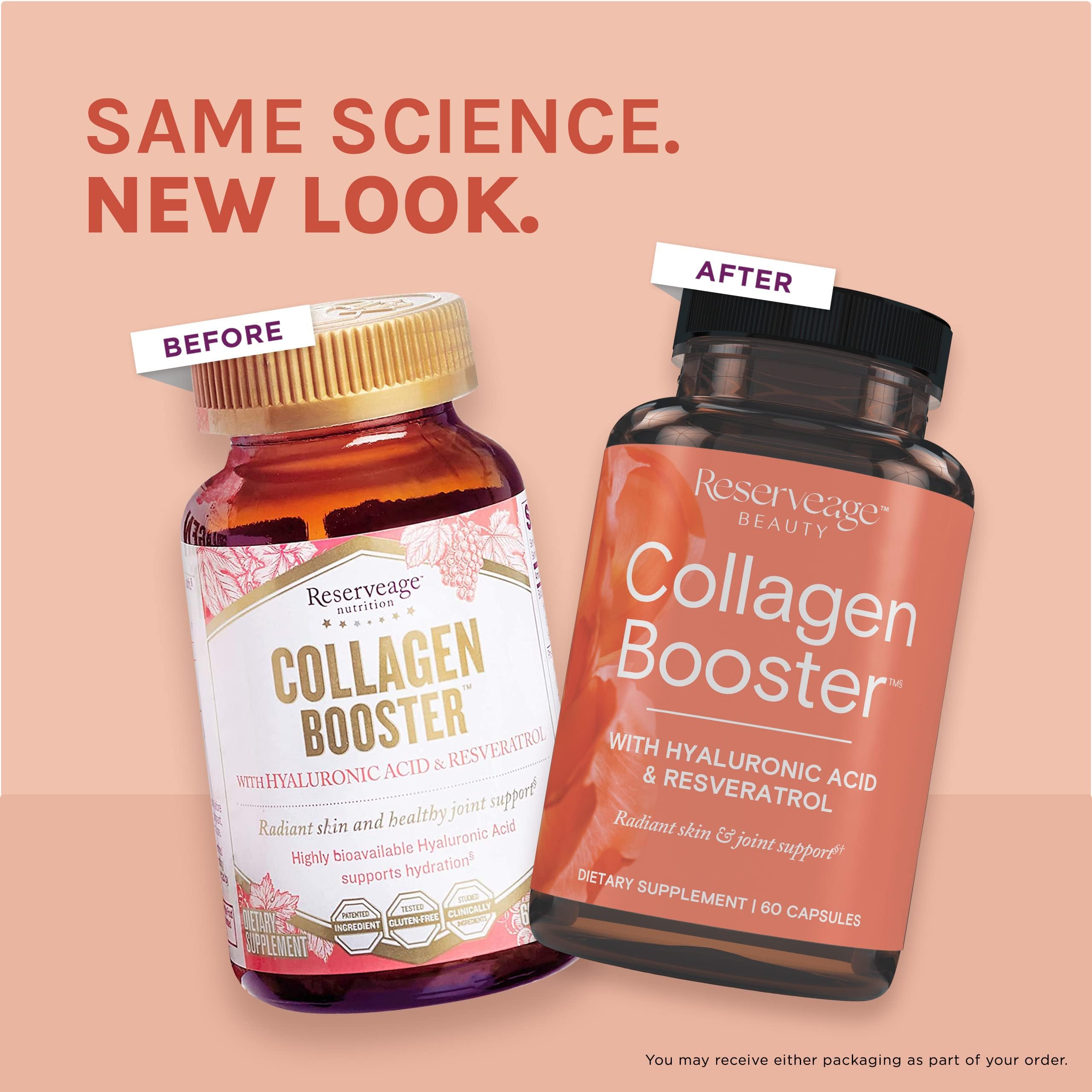 Packaging shows gluten-free and dairy-free labels on Reserveage products.