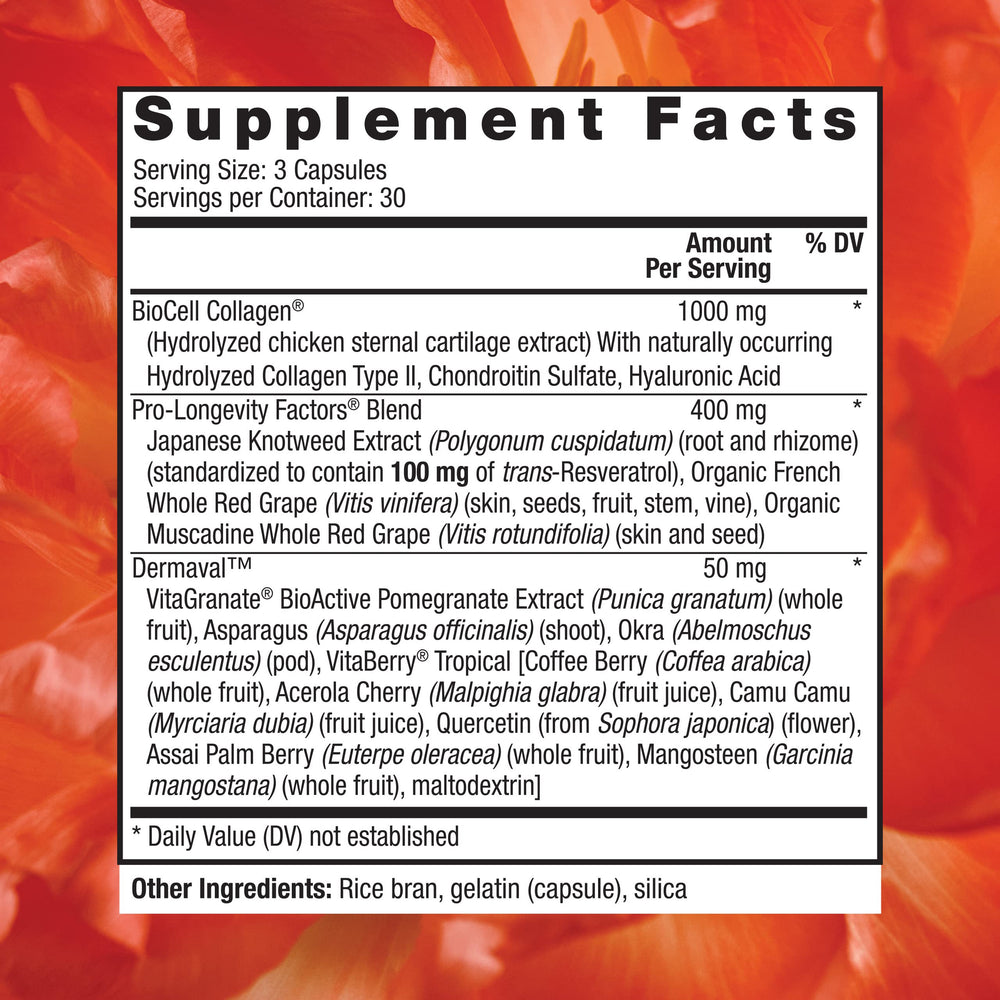Reserveage Ultra Collagen Booster capsules closeup for daily collagen support