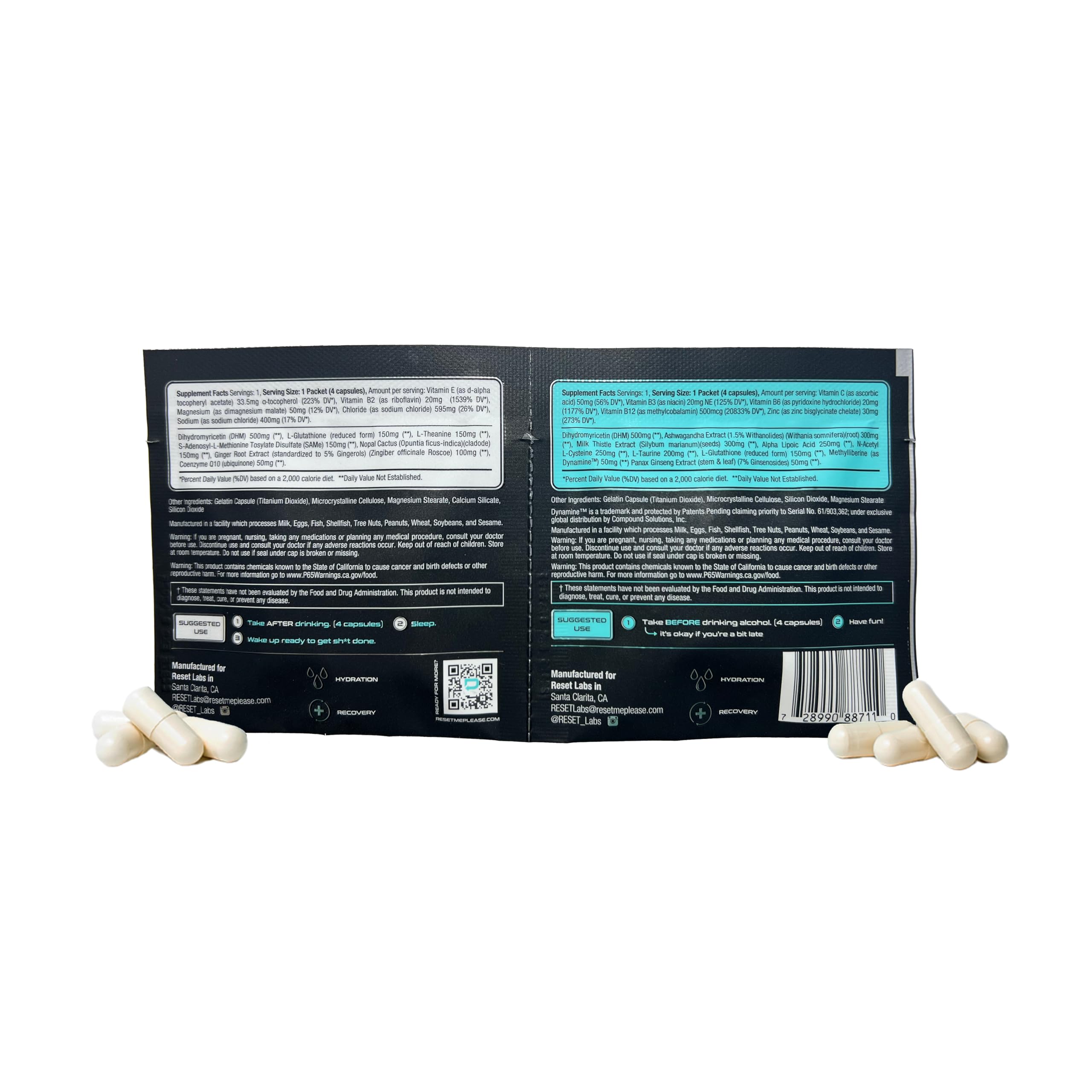RESET LABS liver-support milk-thistle capsules for daily wellness