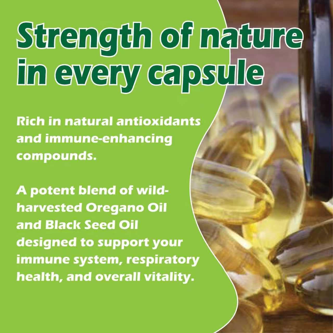 RESILLA ingredient emphasis: oregano oil and black seed oil.