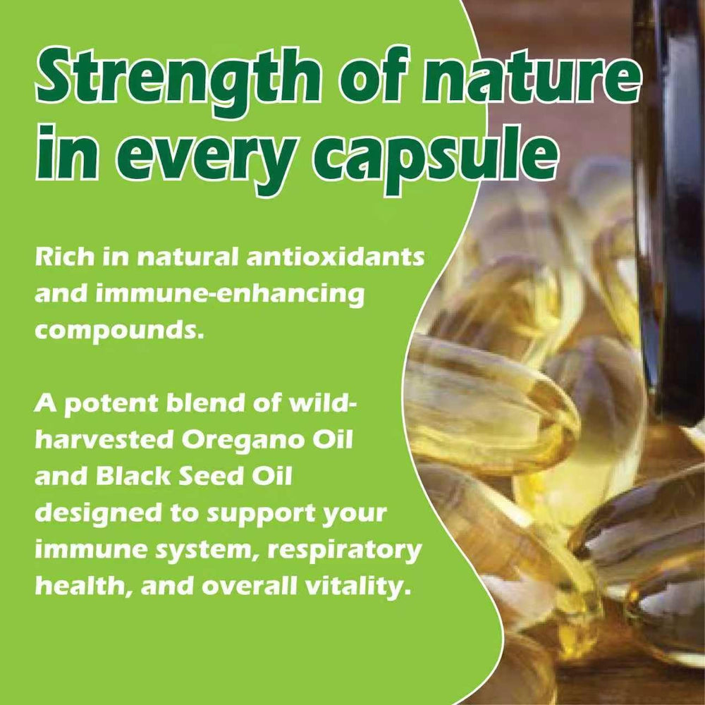 RESILLA ingredient emphasis: oregano oil and black seed oil.
