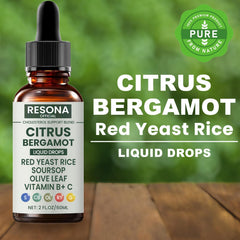 Resona Official citrus bergamot tincture pour stream highlighting fast-absorbing formula