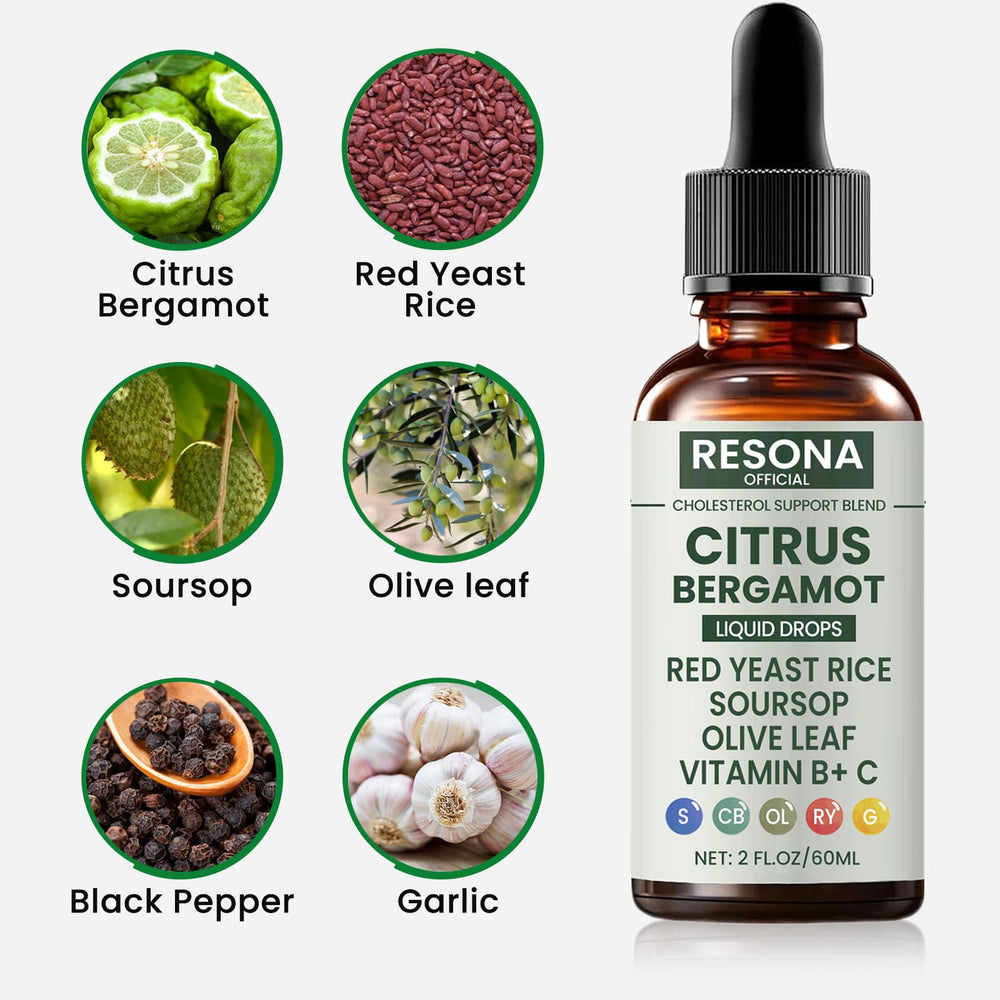 Resona Official soursop and olive leaf blend bottle with natural botanicals
