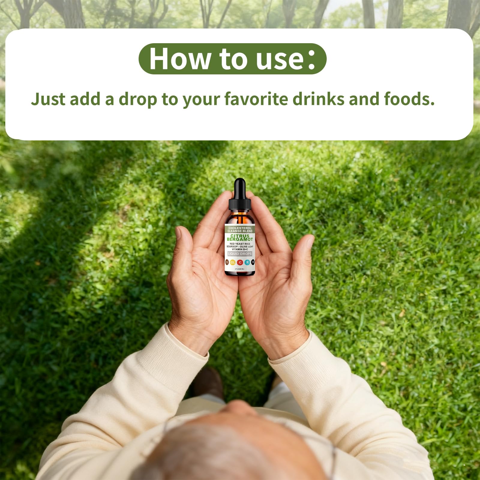 Label highlight confirming vegan and non-GMO ingredients.