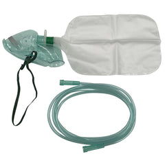 ResOne adult elongated non-rebreather mask with 1000ml bag and 6.8ft tubing for comfortable use