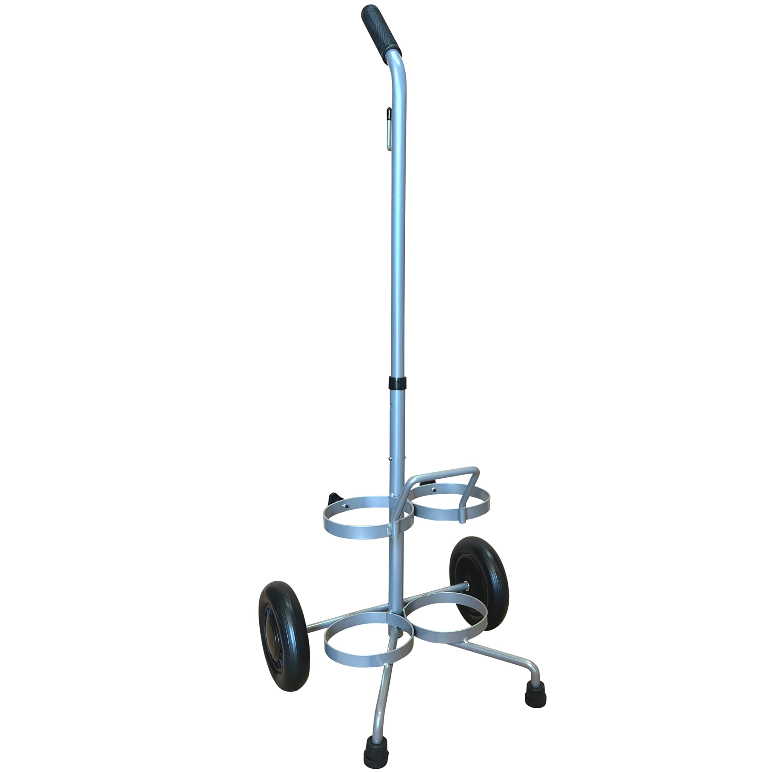 ResOne dual D/E tank cart with adjustable handle for easy maneuvering.