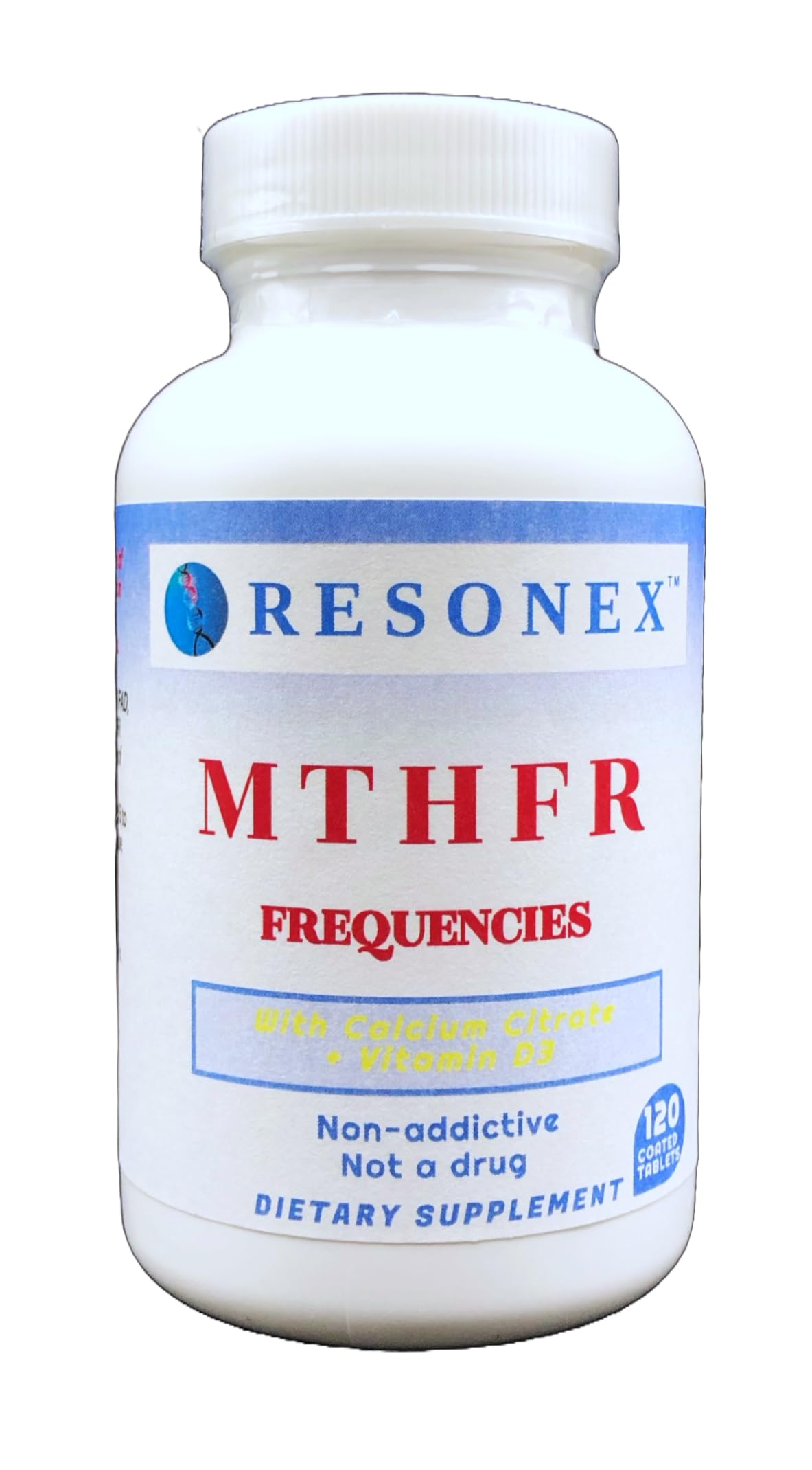 Resonex MTHFR Optimizer bottle packaging showing targeted enzyme support.