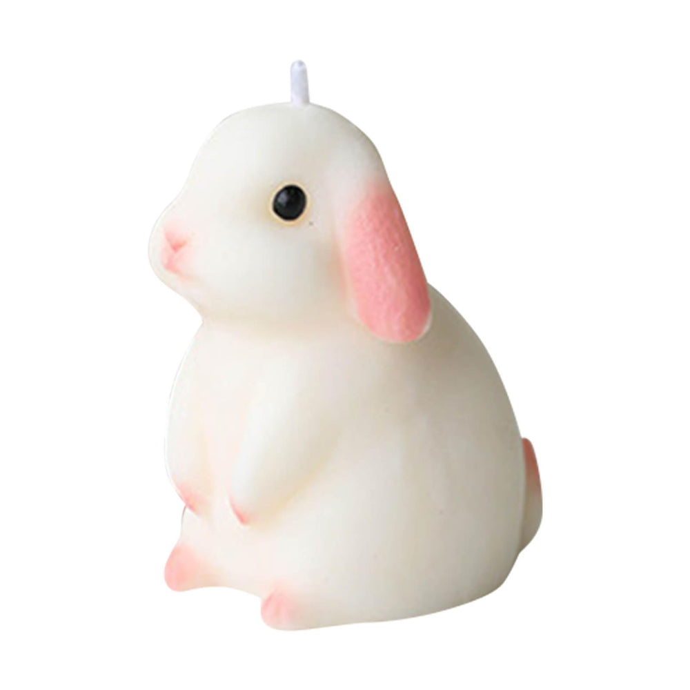 Restokki rabbit-shaped candle showcases a charming design for whimsical room ambiance.