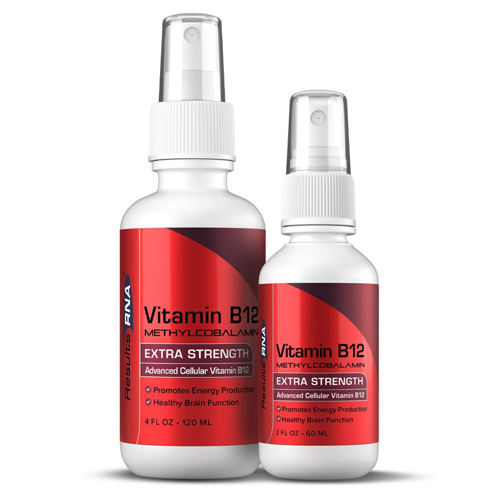 Results RNA B12 spray nozzle in use showing rapid absorption on tongue.
