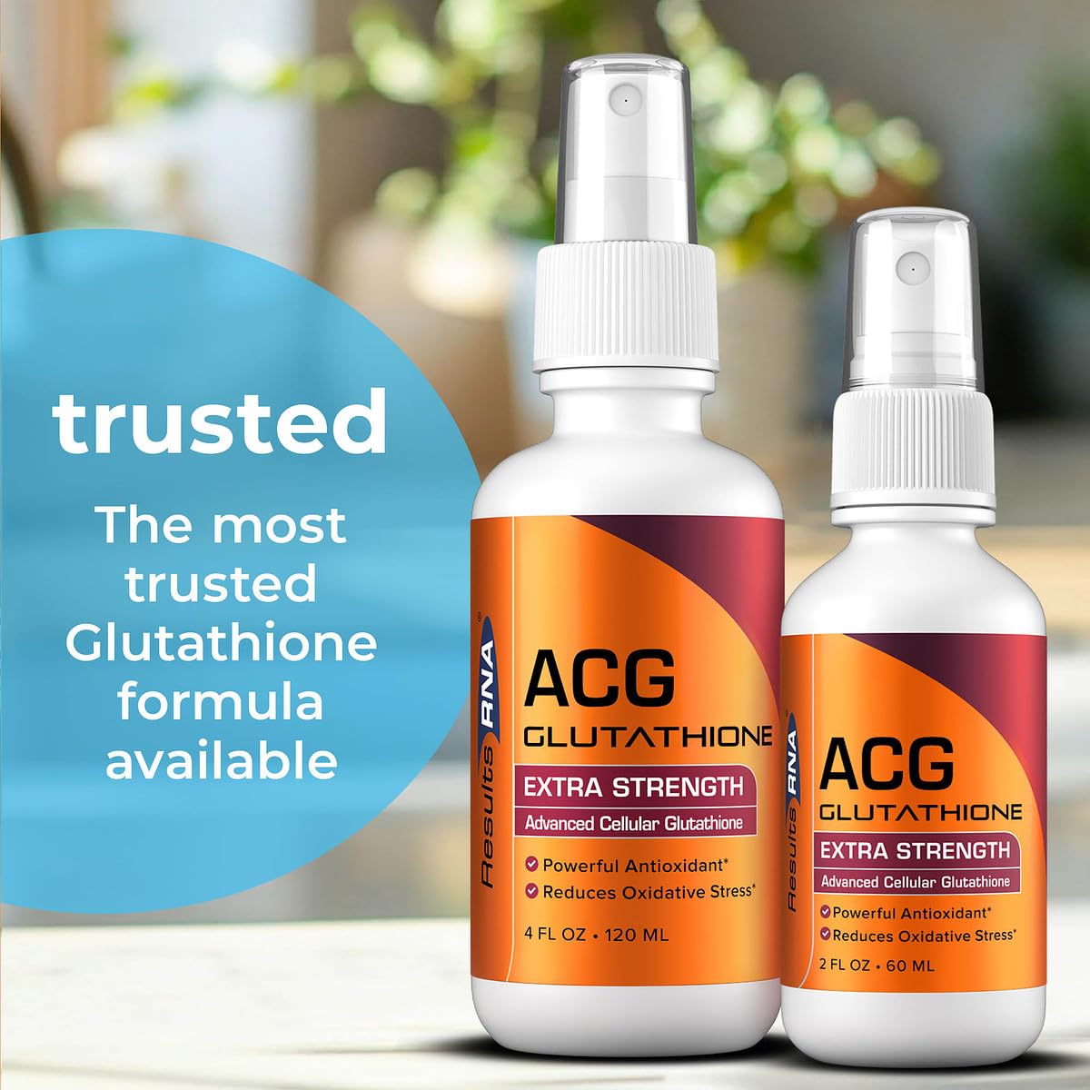 Results RNA ACG Glutathione spray cap enables simple administration.