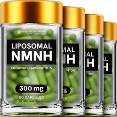 Resurrected Health Liposomal NMNH bottle 300mg supports cellular energy through liposomal delivery.