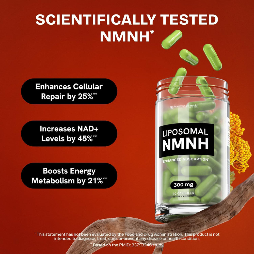 Resurrected Health third party tested label promotes product transparency and quality.