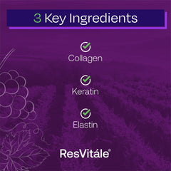 ResVitale Beauty 3 box packaging with key ingredients.