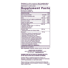 Close-up of ResVitale Beauty 3 capsules showing vegetarian formula.