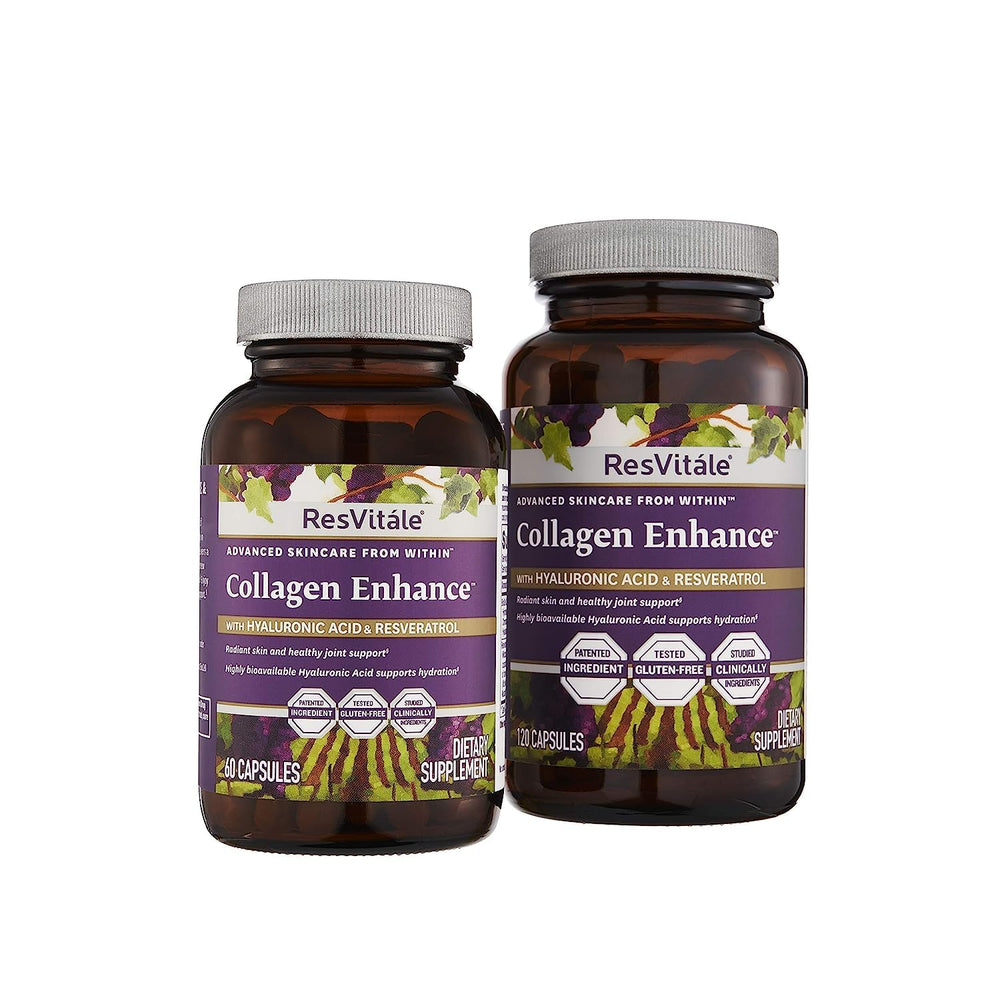 ResVitale Bottle on nightstand beside water for daily self-care routine