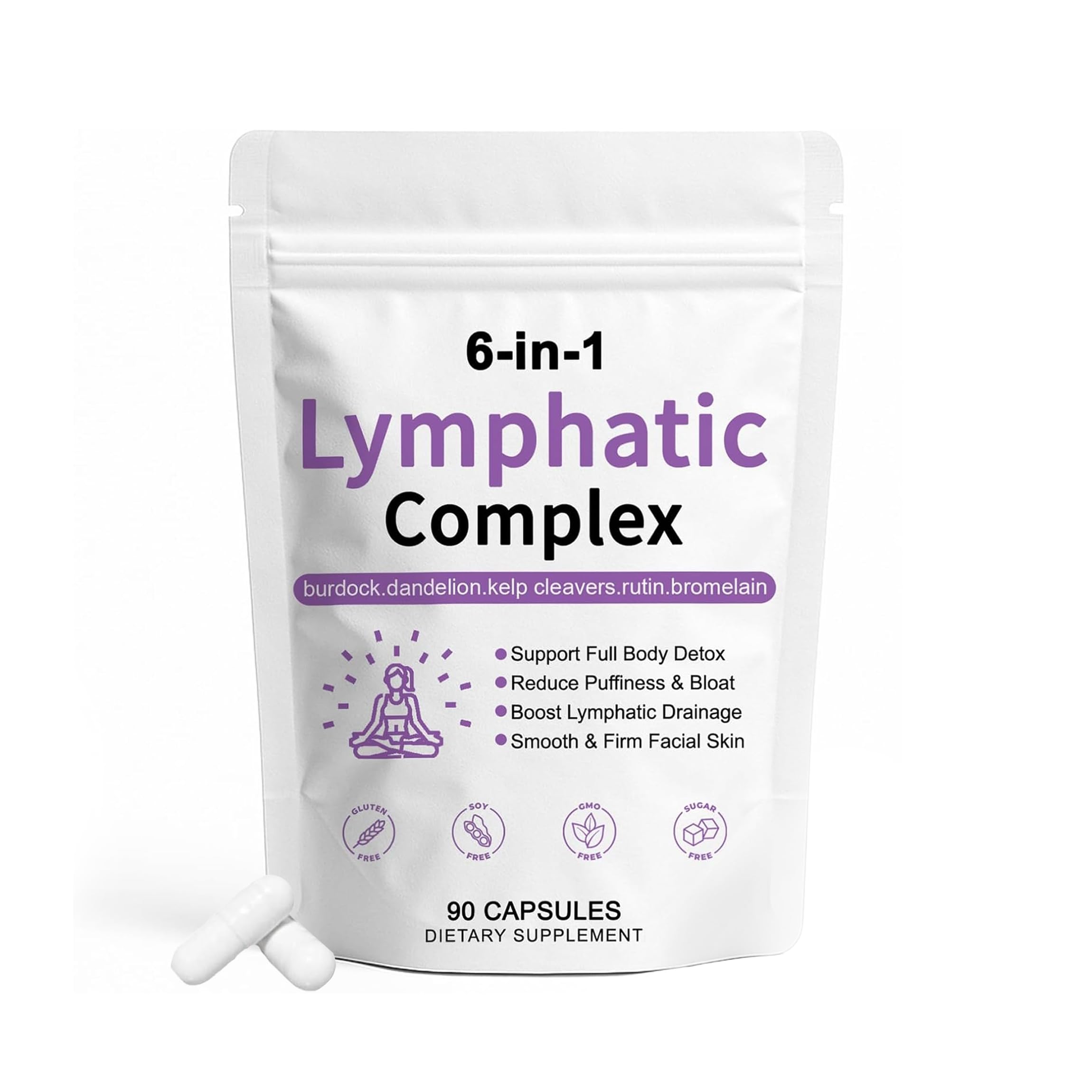 RETTPMOSO 6-in-1 Lymphatic Complex bottle promotes daily support.