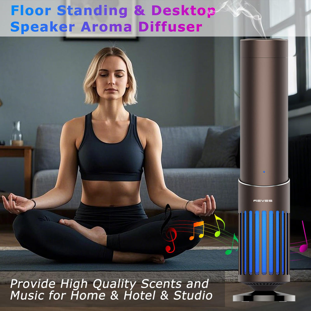 Revesien diffuser features ambient light and easy controls for mood setting.