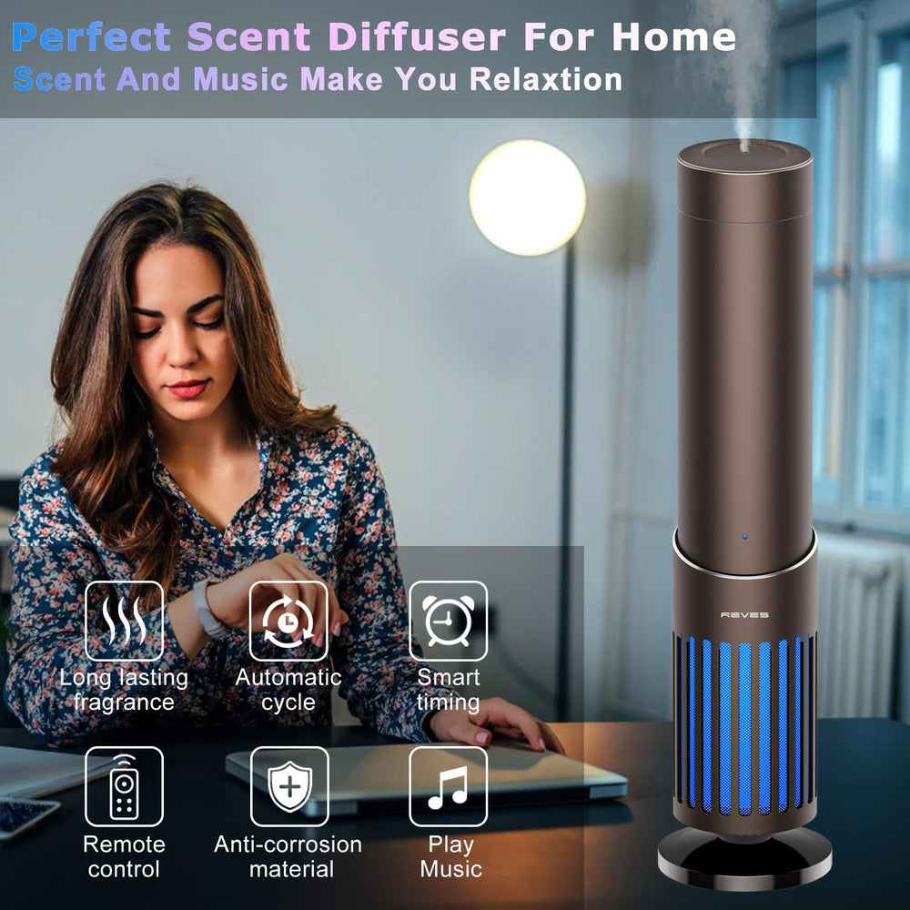 Revesien cold-air diffusion delivers quick, even aroma distribution.