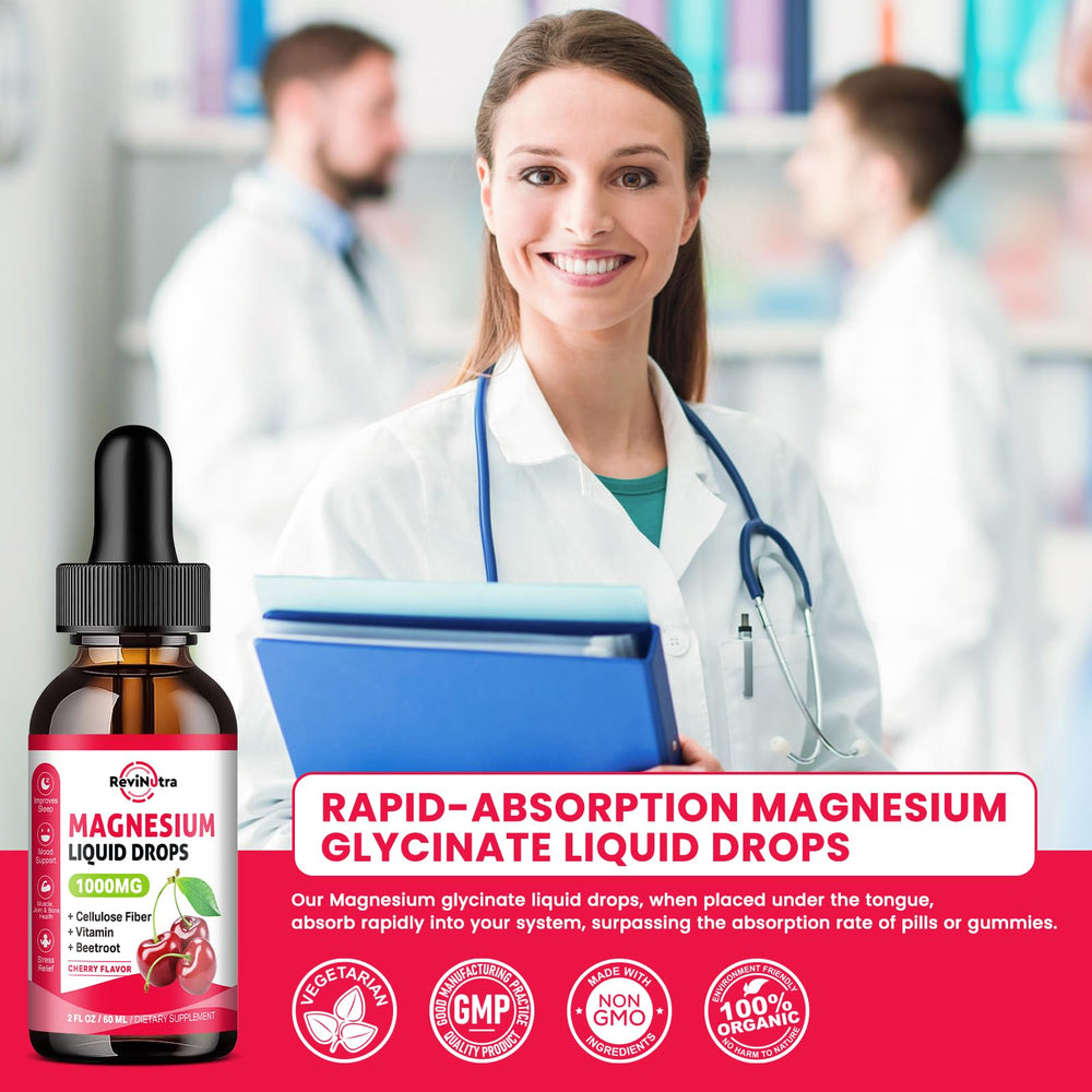 ReviNutra Magnesium Liquid Drops daily routine for relaxed evenings.