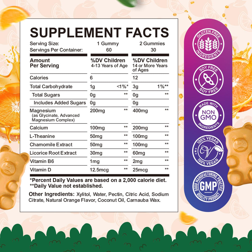ReviNutra Calm Magnesium Gummies sugar-free option on shelf.