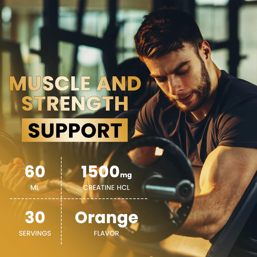Under-tongue dosing with ReviNutra Creatine HCL liquid for fast absorption.