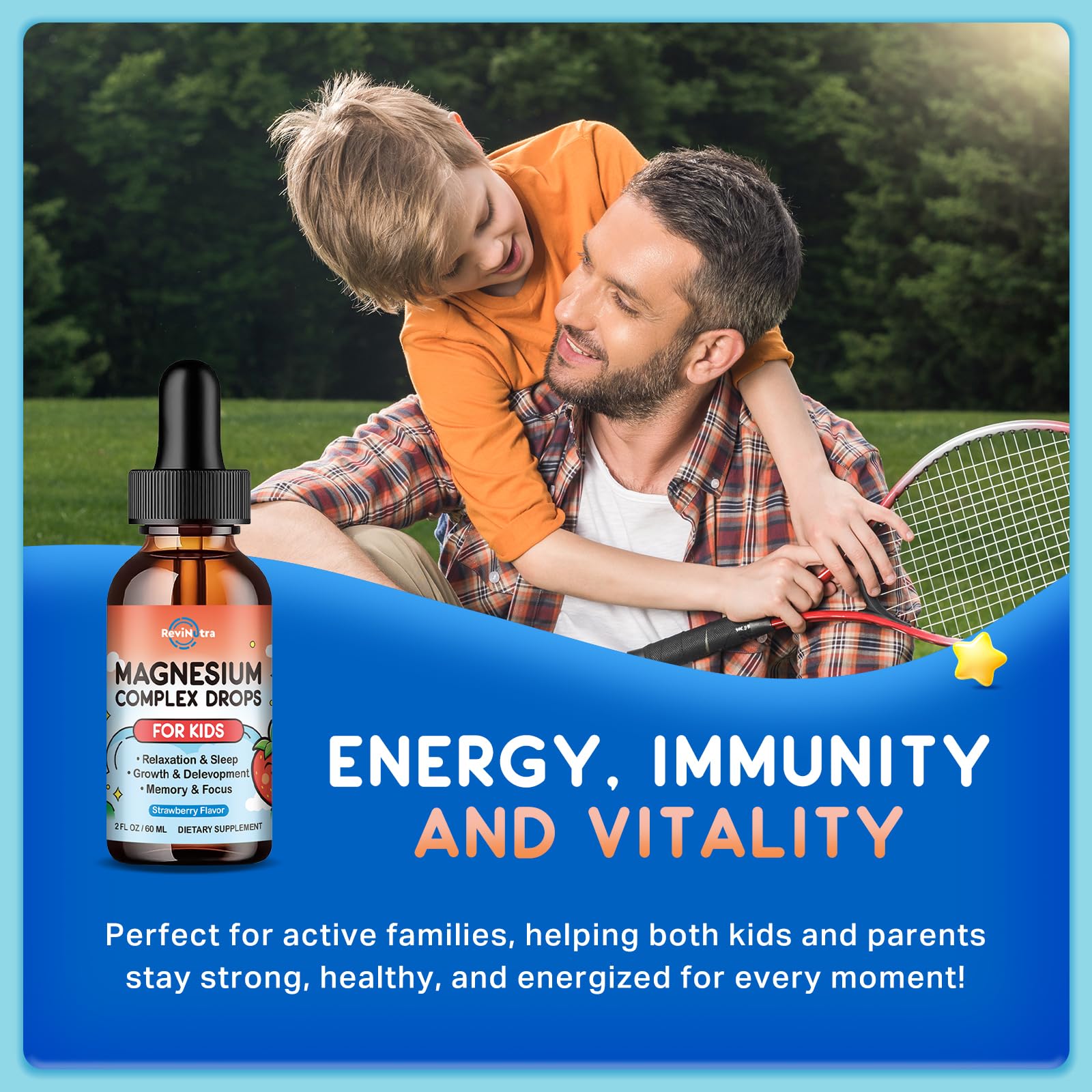 ReviNutra drops with strawberry flavor support simple daily routines.