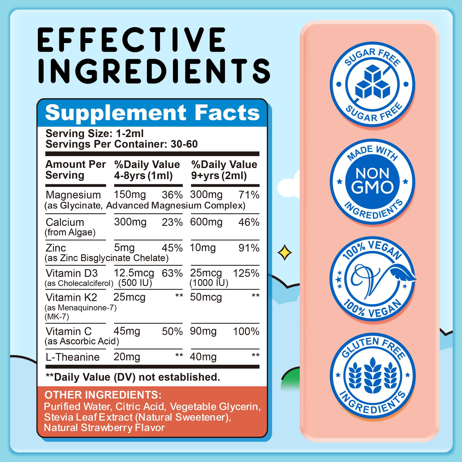 ReviNutra Kids magnesium drops with dropper for gentle administration.
