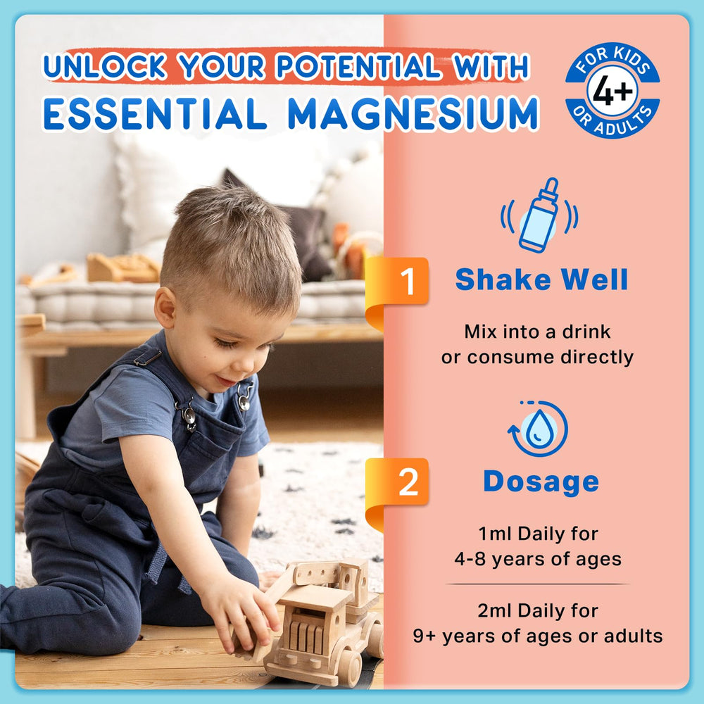 ReviNutra magnesium drops strawberry flavor; kid-friendly taste for daily use.