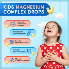 ReviNutra magnesium drops strawberry liquid supports calm during activities.
