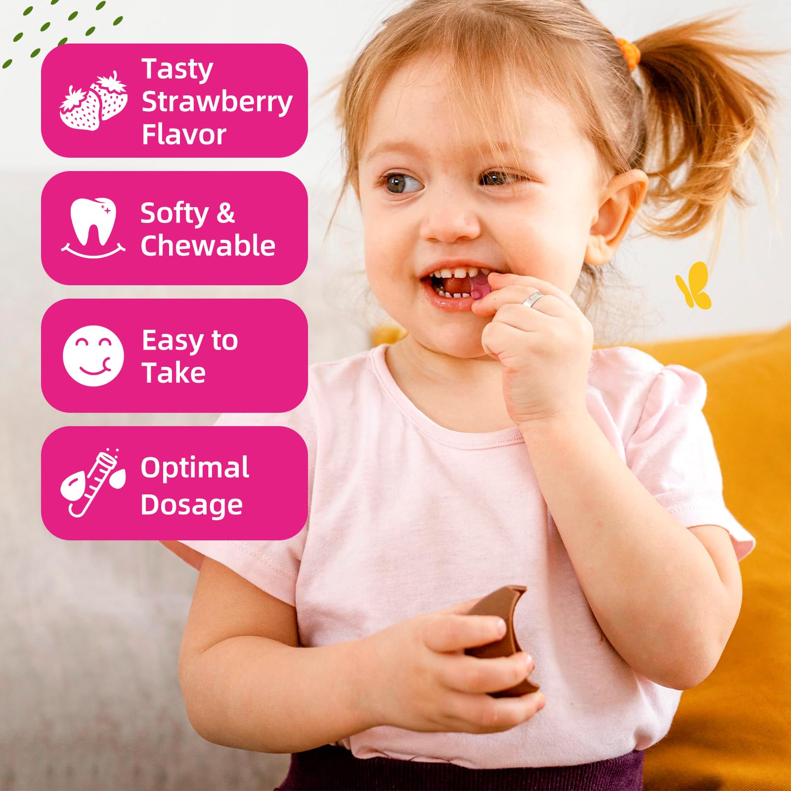 ReviNutra magnesium gummies kids label close-up highlighting ingredients for trusted daily use